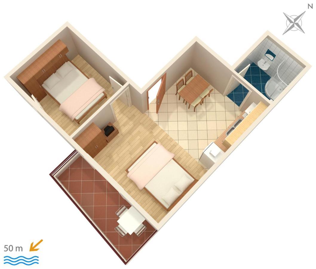 Apartments By The Sea Promajna, Makarska - 2673 Bagian luar foto